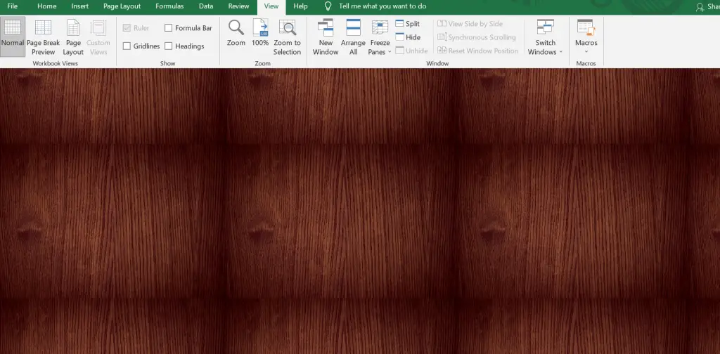 stick to plain backgrounds for excel presentations