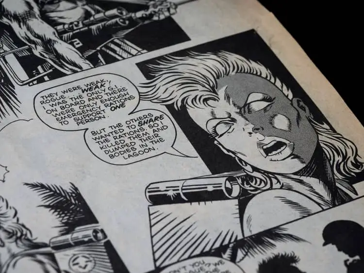 A creative comic theme idea for PowerPoint presentation.