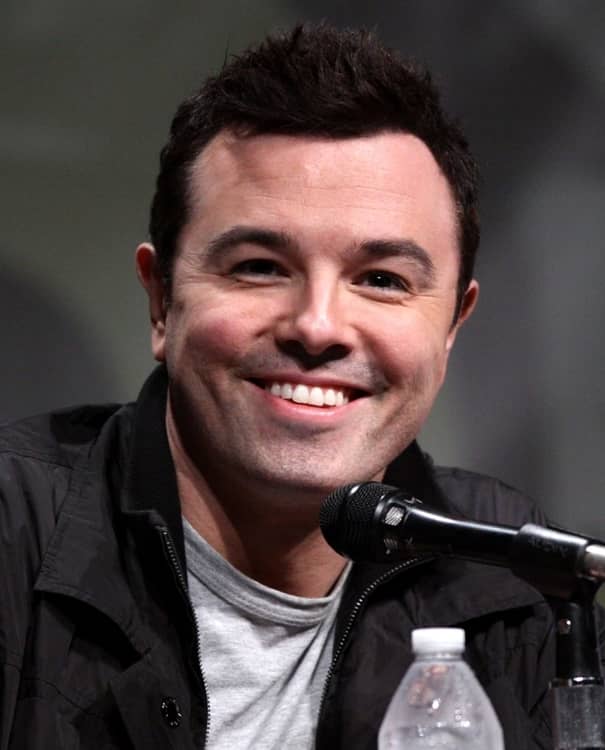 Seth MacFarlene using the rule of three.